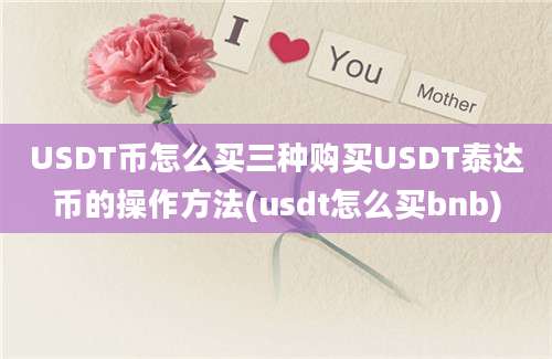 USDT币怎么买三种购买USDT泰达币的操作方法(usdt怎么买bnb)