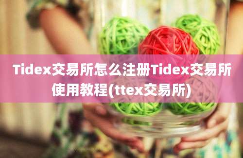 Tidex交易所怎么注册Tidex交易所使用教程(ttex交易所)