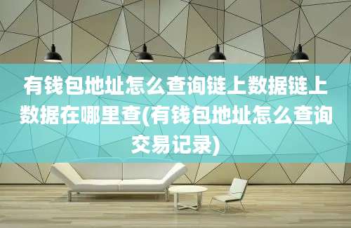 有钱包地址怎么查询链上数据链上数据在哪里查(有钱包地址怎么查询交易记录)