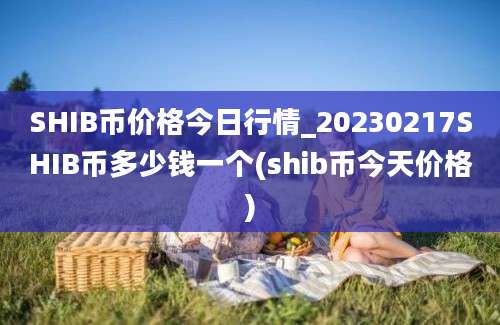 SHIB币价格今日行情_20230217SHIB币多少钱一个(shib币今天价格)