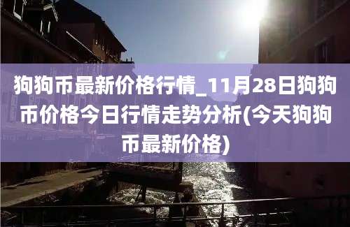 狗狗币最新价格行情_11月28日狗狗币价格今日行情走势分析(今天狗狗币最新价格)