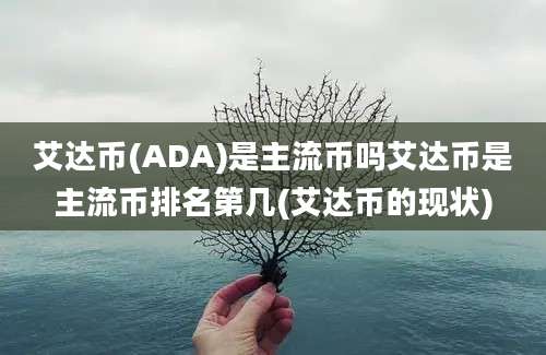 艾达币(ADA)是主流币吗艾达币是主流币排名第几(艾达币的现状)