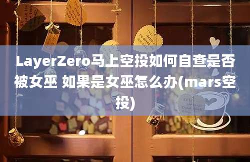 LayerZero马上空投如何自查是否被女巫 如果是女巫怎么办(mars空投)