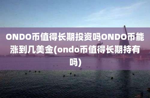 ONDO币值得长期投资吗ONDO币能涨到几美金(ondo币值得长期持有吗)