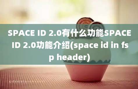 SPACE ID 2.0有什么功能SPACE ID 2.0功能介绍(space id in fsp header)