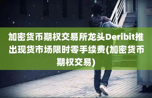 加密货币期权交易所龙头Deribit推出现货市场限时零手续费(加密货币期权交易)