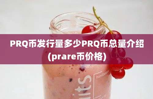 PRQ币发行量多少PRQ币总量介绍(prare币价格)