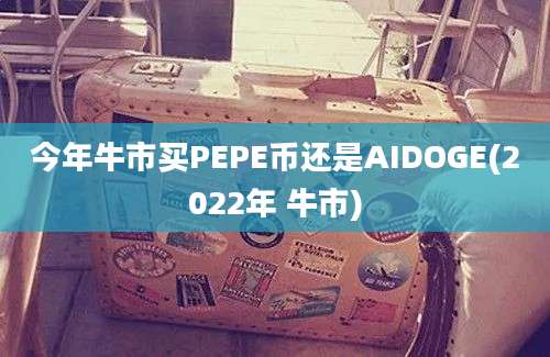 今年牛市买PEPE币还是AIDOGE(2022年 牛市)