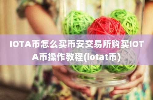 IOTA币怎么买币安交易所购买IOTA币操作教程(iotat币)