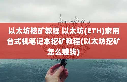 以太坊挖矿教程 以太坊(ETH)家用台式机笔记本挖矿教程(以太坊挖矿怎么赚钱)