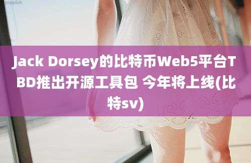 Jack Dorsey的比特币Web5平台TBD推出开源工具包 今年将上线(比特sv)