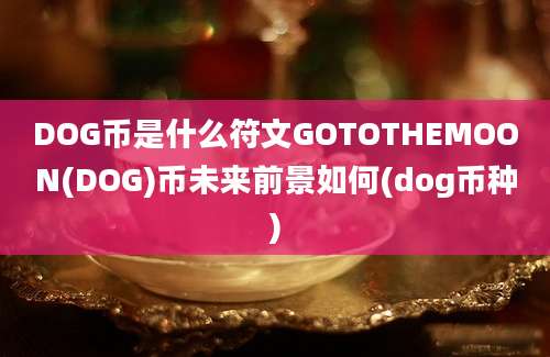 DOG币是什么符文GOTOTHEMOON(DOG)币未来前景如何(dog币种)