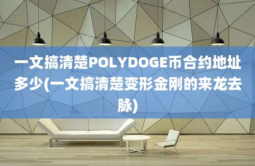 一文搞清楚POLYDOGE币合约地址多少(一文搞清楚变形金刚的来龙去脉)