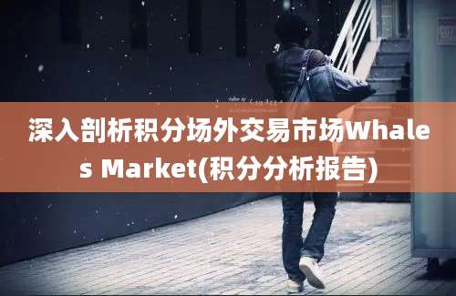 深入剖析积分场外交易市场Whales Market(积分分析报告)