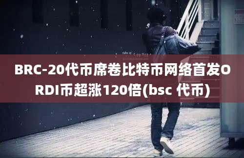 BRC-20代币席卷比特币网络首发ORDI币超涨120倍(bsc 代币)