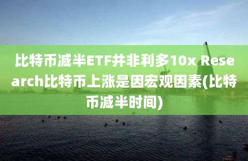 比特币减半ETF并非利多10x Research比特币上涨是因宏观因素(比特币减半时间)