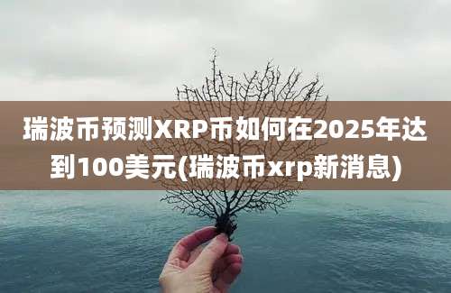 瑞波币预测XRP币如何在2025年达到100美元(瑞波币xrp新消息)