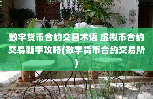 数字货币合约交易术语 虚拟币合约交易新手攻略(数字货币合约交易所)