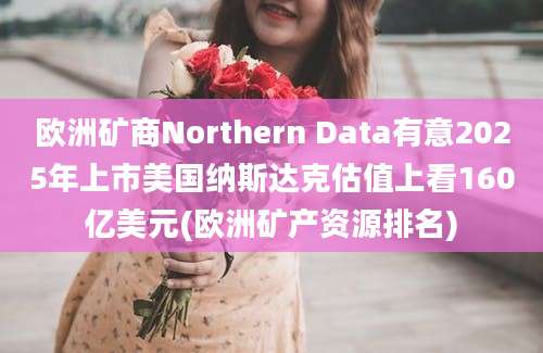 欧洲矿商Northern Data有意2025年上市美国纳斯达克估值上看160亿美元(欧洲矿产资源排名)