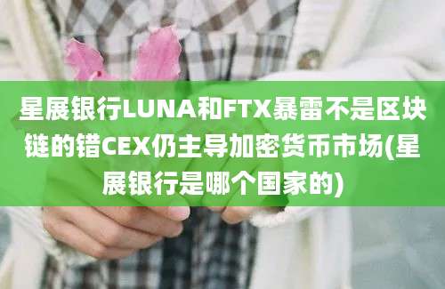 星展银行LUNA和FTX暴雷不是区块链的错CEX仍主导加密货币市场(星展银行是哪个国家的)