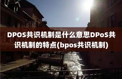 DPOS共识机制是什么意思DPoS共识机制的特点(bpos共识机制)