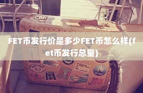 FET币发行价是多少FET币怎么样(fet币发行总量)