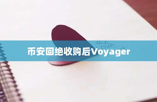 币安回绝收购后Voyager