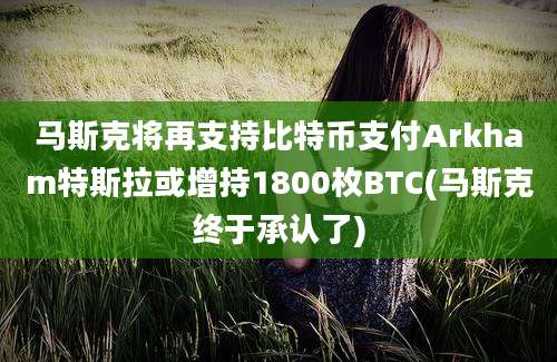 马斯克将再支持比特币支付Arkham特斯拉或增持1800枚BTC(马斯克终于承认了)