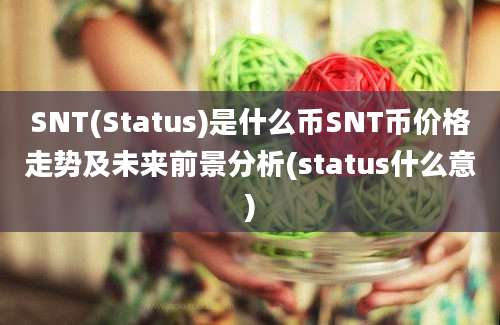 SNT(Status)是什么币SNT币价格走势及未来前景分析(status什么意)