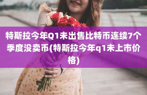 特斯拉今年Q1未出售比特币连续7个季度没卖币(特斯拉今年q1未上市价格)