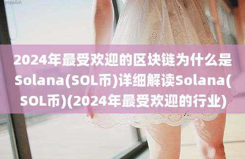 2024年最受欢迎的区块链为什么是Solana(SOL币)详细解读Solana(SOL币)(2024年最受欢迎的行业)