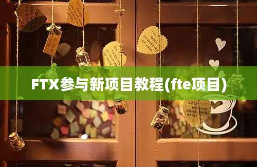 FTX参与新项目教程(fte项目)