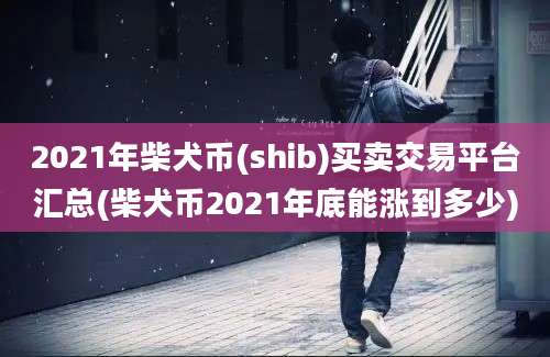 2021年柴犬币(shib)买卖交易平台汇总(柴犬币2021年底能涨到多少)