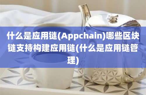 什么是应用链(Appchain)哪些区块链支持构建应用链(什么是应用链管理)