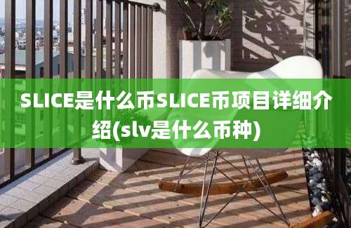 SLICE是什么币SLICE币项目详细介绍(slv是什么币种)