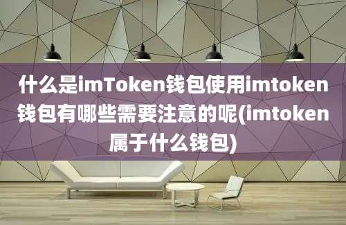 什么是imToken钱包使用imtoken钱包有哪些需要注意的呢(imtoken属于什么钱包)