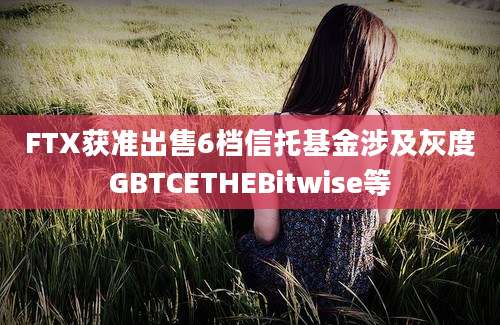 FTX获准出售6档信托基金涉及灰度GBTCETHEBitwise等