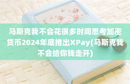 马斯克我不会花很多时间思考加密货币2024年底推出XPay(马斯克我不会给你钱走开)