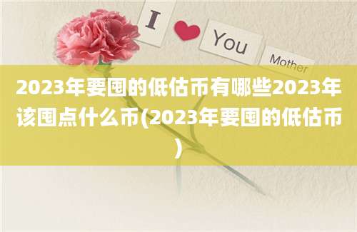 2023年要囤的低估币有哪些2023年该囤点什么币(2023年要囤的低估币)