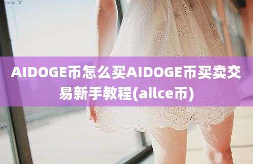 AIDOGE币怎么买AIDOGE币买卖交易新手教程(ailce币)