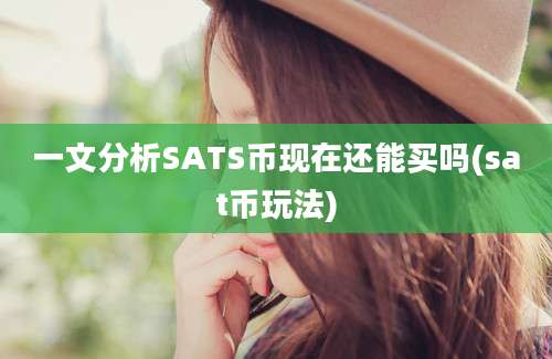 一文分析SATS币现在还能买吗(sat币玩法)