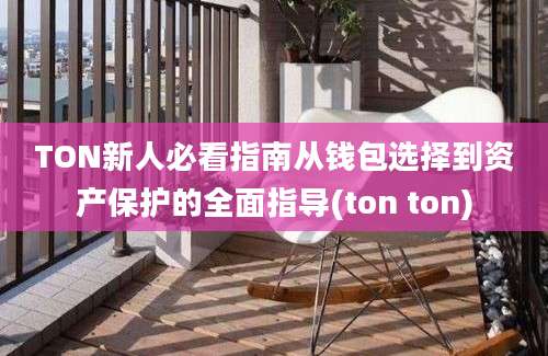 TON新人必看指南从钱包选择到资产保护的全面指导(ton ton)