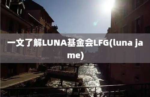 一文了解LUNA基金会LFG(luna jame)