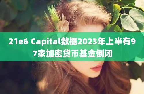 21e6 Capital数据2023年上半有97家加密货币基金倒闭