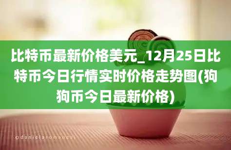 比特币最新价格美元_12月25日比特币今日行情实时价格走势图(狗狗币今日最新价格)