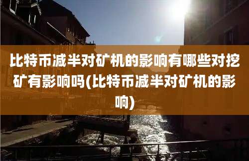 比特币减半对矿机的影响有哪些对挖矿有影响吗(比特币减半对矿机的影响)