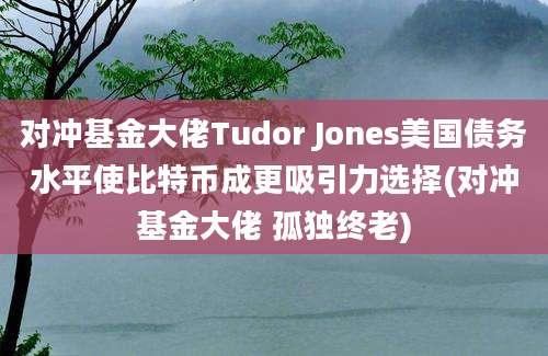 对冲基金大佬Tudor Jones美国债务水平使比特币成更吸引力选择(对冲基金大佬 孤独终老)