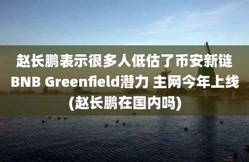 赵长鹏表示很多人低估了币安新链BNB Greenfield潜力 主网今年上线(赵长鹏在国内吗)