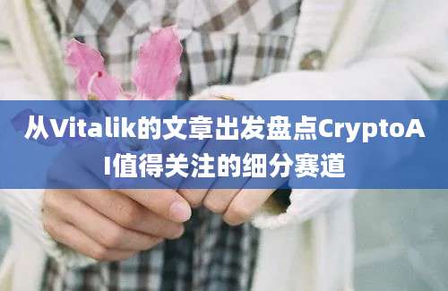 从Vitalik的文章出发盘点CryptoAI值得关注的细分赛道