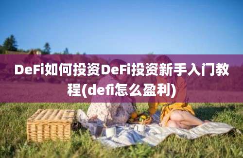 DeFi如何投资DeFi投资新手入门教程(defi怎么盈利)